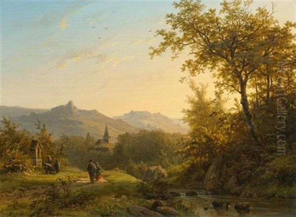 Landschaft Im Rheingau by Johann Bernard Klombeck