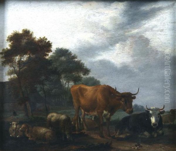 Vaches Oil Painting by Albert Jansz Klomp