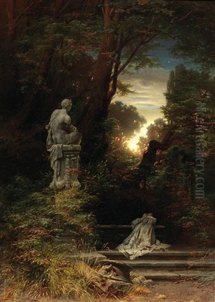 Elegy Oil Painting by Ferdinand Knab