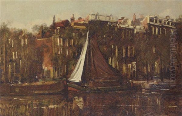 Na 'n Regenbui Oil Painting by Gerrit Willem Knap