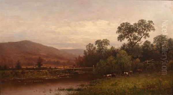 Rheinlandschaft Oil Painting by Charles Wilson Knapp