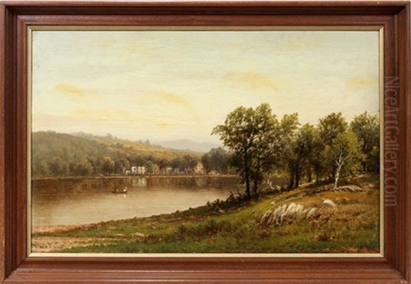 Summer Landscape Oil Painting by Charles Wilson Knapp