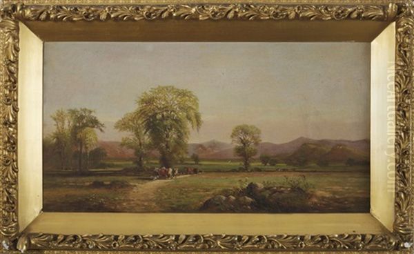 View Of Moat Mountain And The Ledges From Intervale Oil Painting by Charles Wilson Knapp