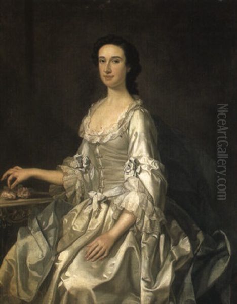 Portrait Of Mary, Wife Of Henry, 7th Lord Arundell Of Wardour Oil Painting by George Knapton