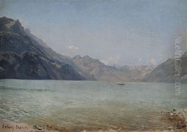 Am Brienzer See Oil Painting by Ludwig Knaus