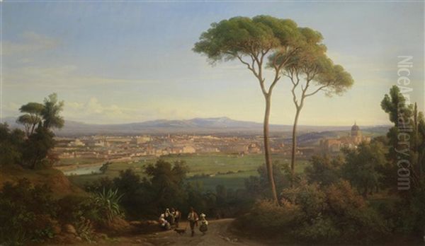 A View Of Rome by Franz Knebel