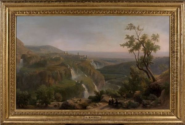 Vue De Tivoli Et De Ses Environs Oil Painting by Franz Knebel