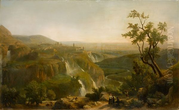 View Of Tivoli Oil Painting by Franz Knebel