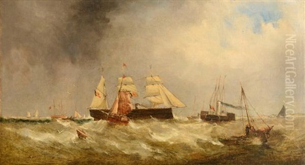 Choppy Seas by William Adolphus Knell