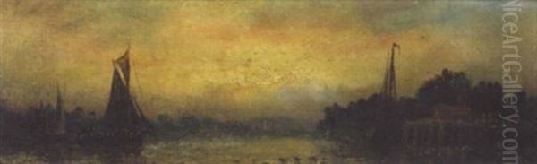 Sunset by William Adolphus Knell