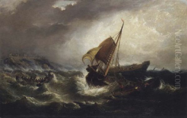 A Sea Rescue by William Adolphus Knell