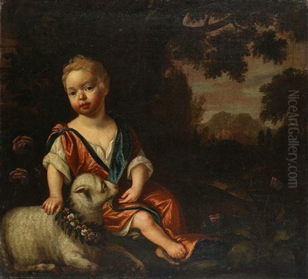 Portrait Of A Young Child by Godfrey Kneller