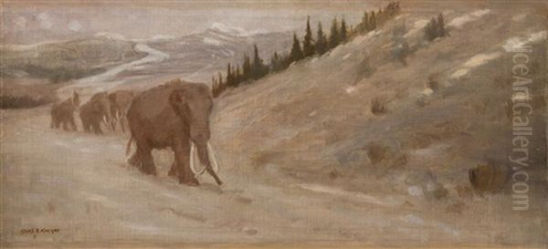 Mastodons by Charles Robert Knight