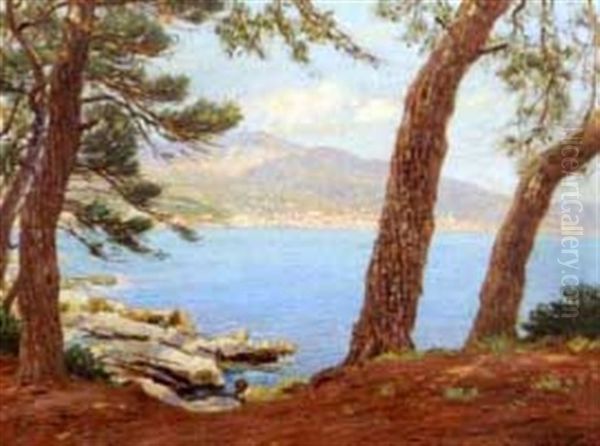 Cap Martin, France Oil Painting by Charles Robert Knight