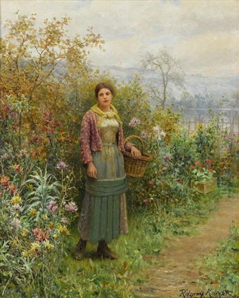 A Moment's Pause Oil Painting by Daniel Ridgway Knight