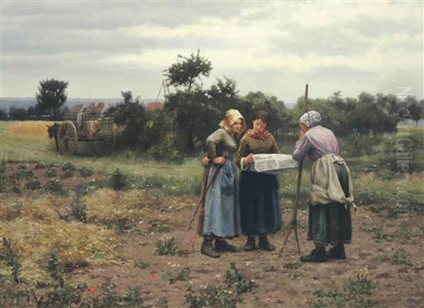 Taking A Break Oil Painting by Daniel Ridgway Knight