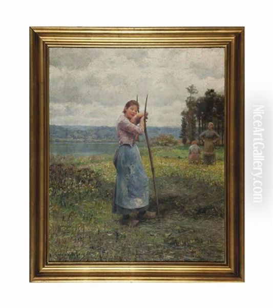 The Idler Oil Painting by Daniel Ridgway Knight