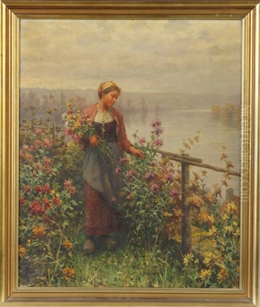 Making Her Choice Oil Painting by Daniel Ridgway Knight