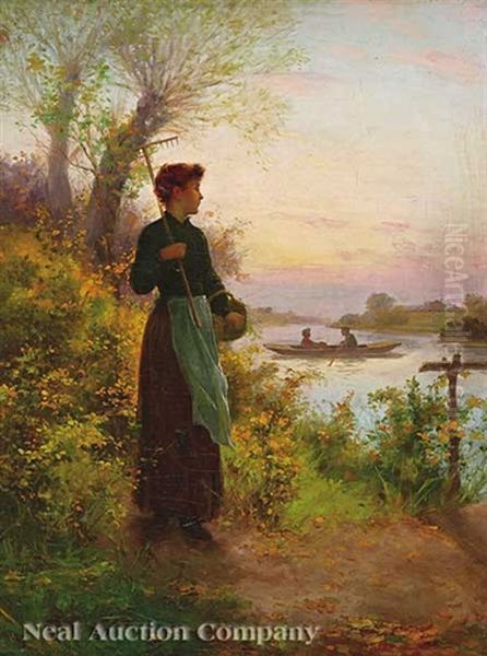 Jealousy Oil Painting by Daniel Ridgway Knight