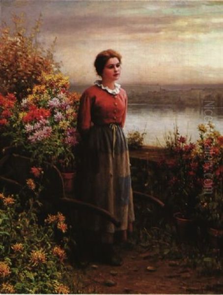 Soir D'automne Oil Painting by Daniel Ridgway Knight