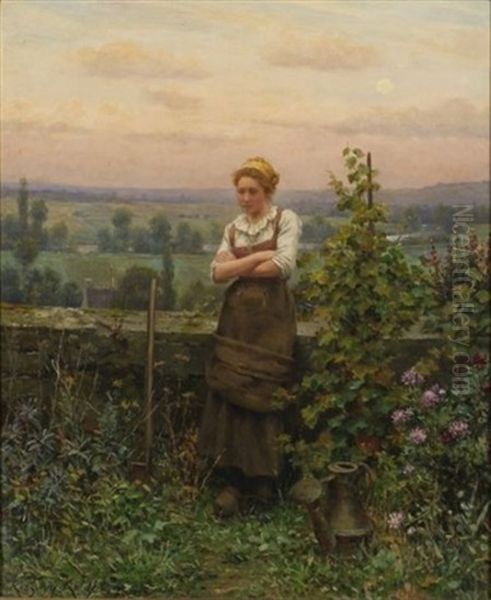 After The Day's Chores Oil Painting by Daniel Ridgway Knight