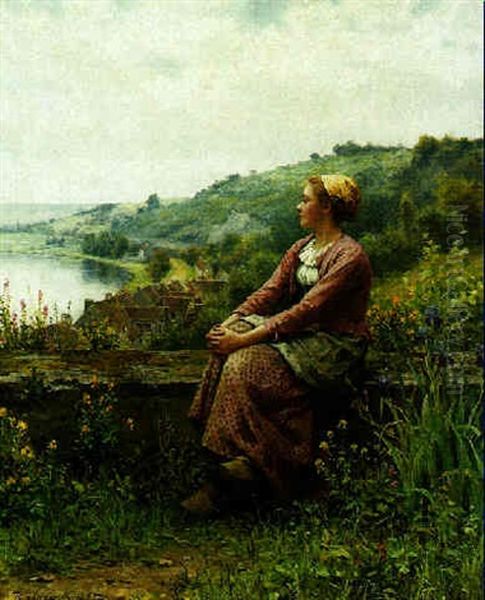 Reverie Oil Painting by Daniel Ridgway Knight