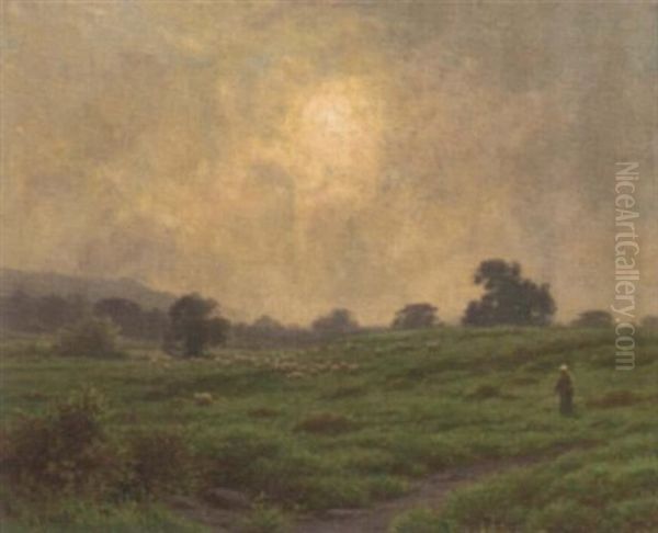 Morning Mist Oil Painting by Joseph Knight