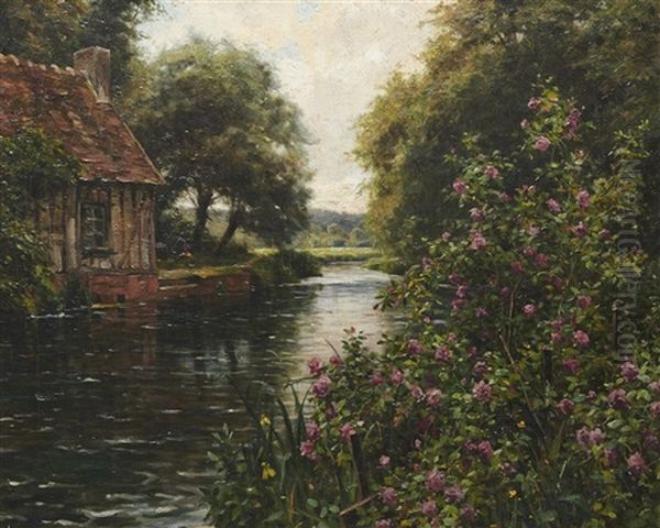 By The River Oil Painting by Louis Aston Knight