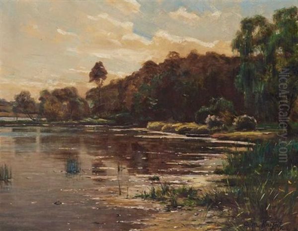 By The River's Edge Oil Painting by Louis Aston Knight