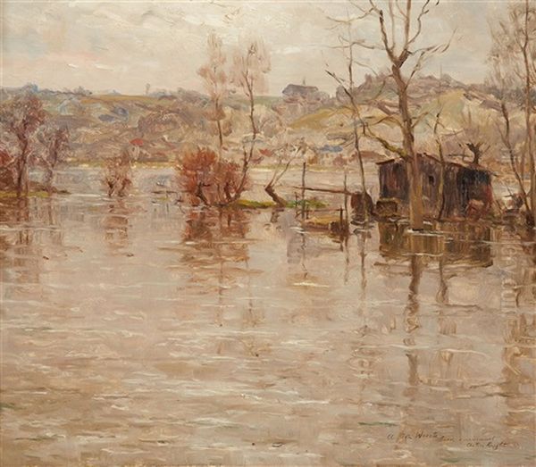 Franzosische Landschaft Oil Painting by Louis Aston Knight