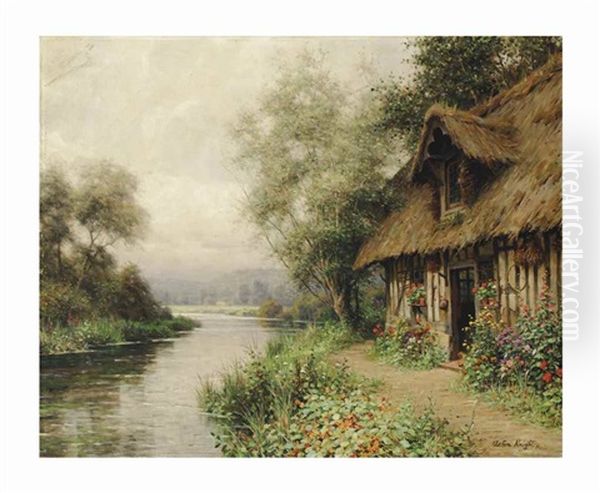 Diane's Cottage, Beaumont-le-roger, Normandie Oil Painting by Louis Aston Knight