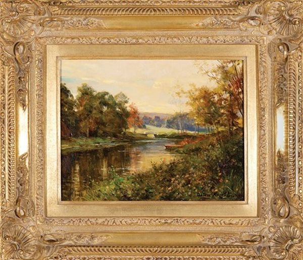 The Walker Lake Oil Painting by Louis Aston Knight