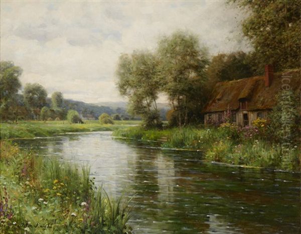 A View Of Risle Valley, Normandy Oil Painting by Louis Aston Knight