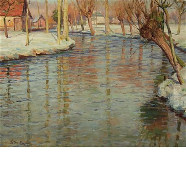 En Hiver Oil Painting by Louis Aston Knight