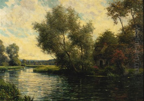 A Quiet Stream Oil Painting by Louis Aston Knight