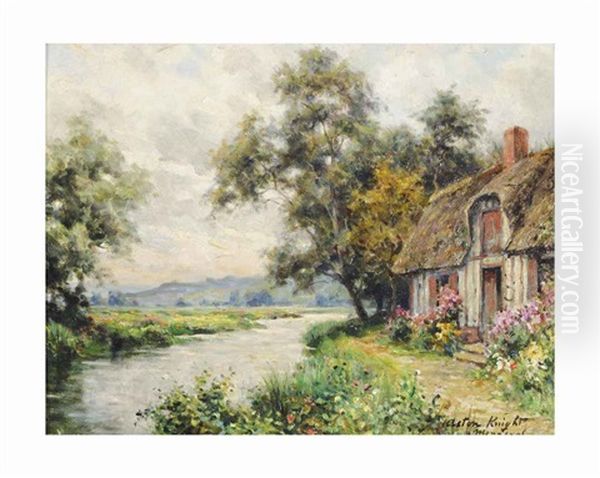 Cottage In Menneval Oil Painting by Louis Aston Knight