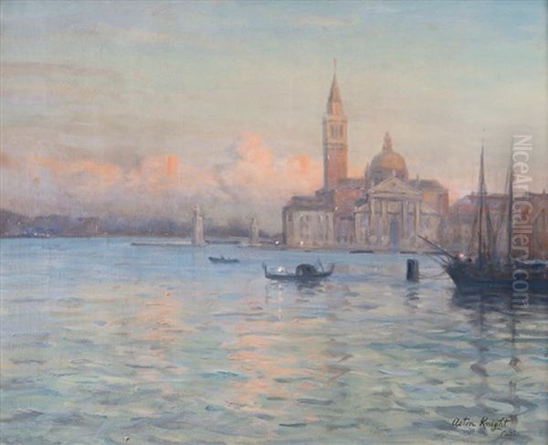 Vue De Venise Oil Painting by Louis Aston Knight