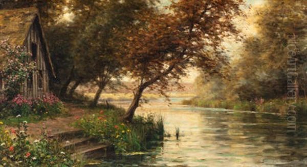 A Bend In The Stream Oil Painting by Louis Aston Knight