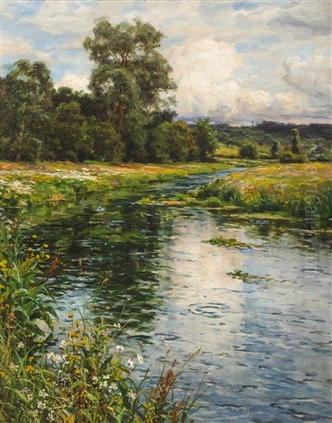 A Quiet Afternoon Oil Painting by Louis Aston Knight