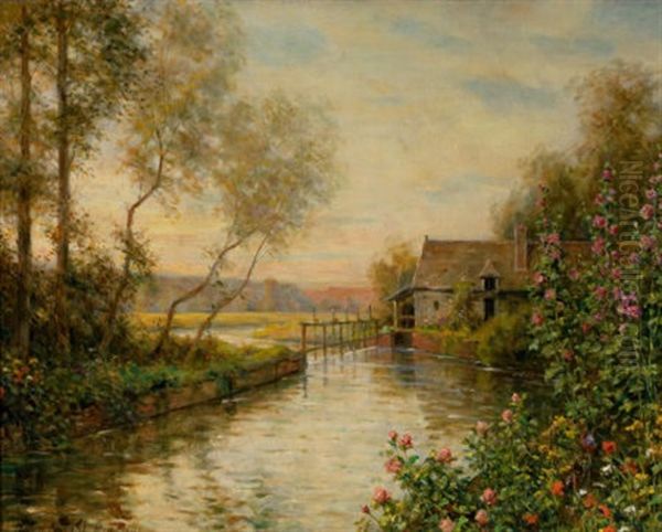 Garden On The Oize, Melleville Oil Painting by Louis Aston Knight