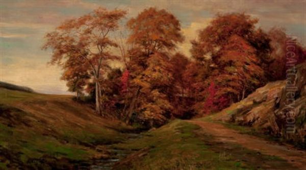 Thirteenth Hole, Sleepy Hollow Country Club, Sleepy Hollow, New York Oil Painting by Louis Aston Knight