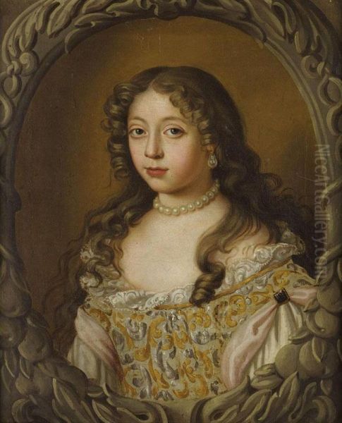 Portrait Of A Girl Oil Painting by Charles Beale