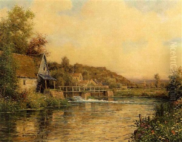 Cottage A Beau-le-roger Oil Painting by Louis Aston Knight