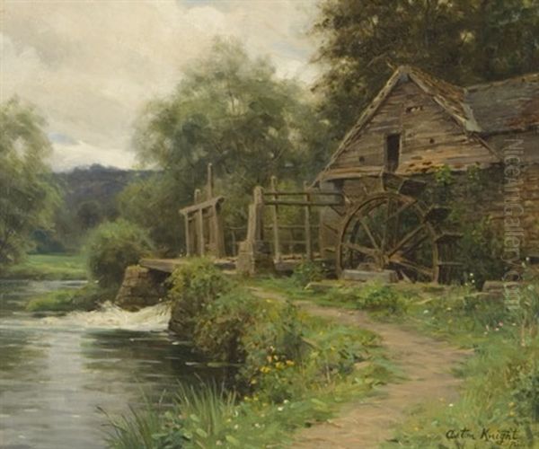 Le Petit Moulin Oil Painting by Louis Aston Knight