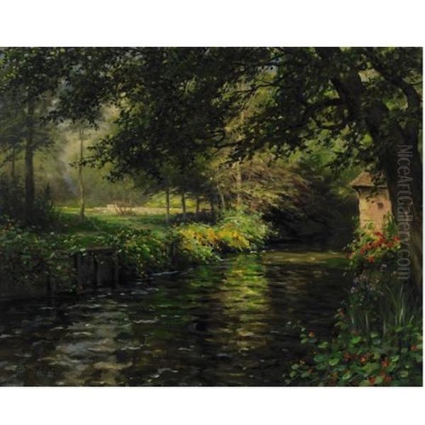 A Sunny Morning At Beaumont-le-roger Oil Painting by Louis Aston Knight