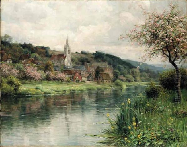 A Country Landscape Oil Painting by Louis Aston Knight