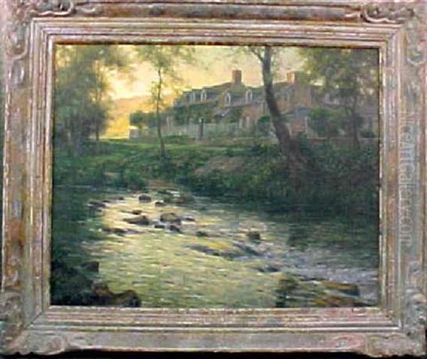 The Watson House, Oldwick, Nj Oil Painting by Louis Aston Knight