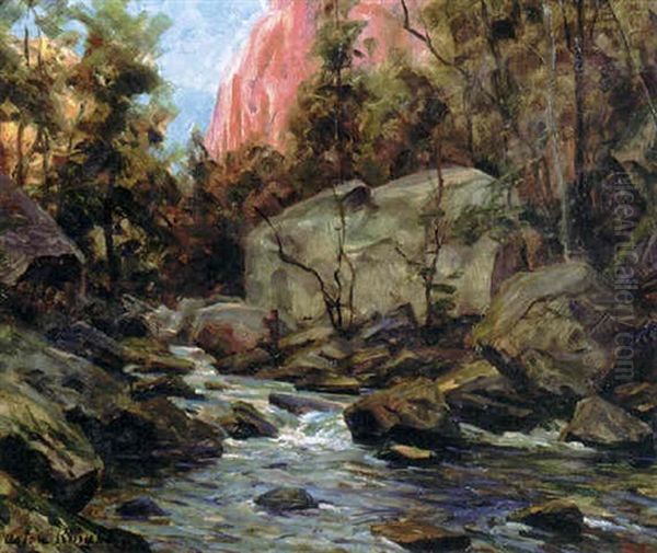 Yosemite Oil Painting by Louis Aston Knight