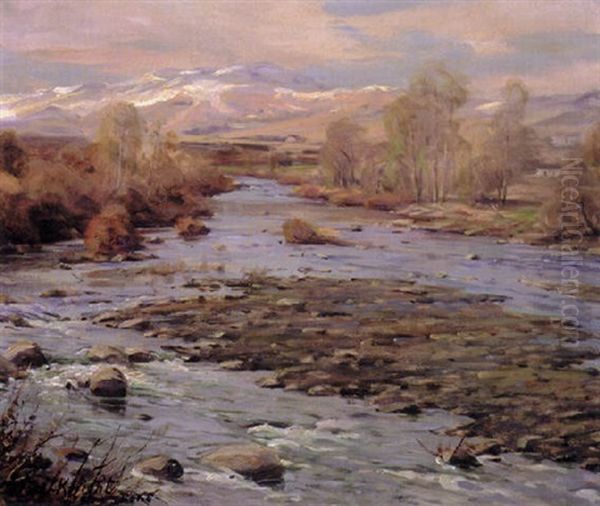 Reno, Nevada Oil Painting by Louis Aston Knight