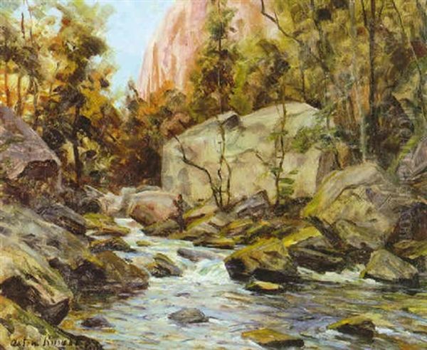 Yosemite Oil Painting by Louis Aston Knight